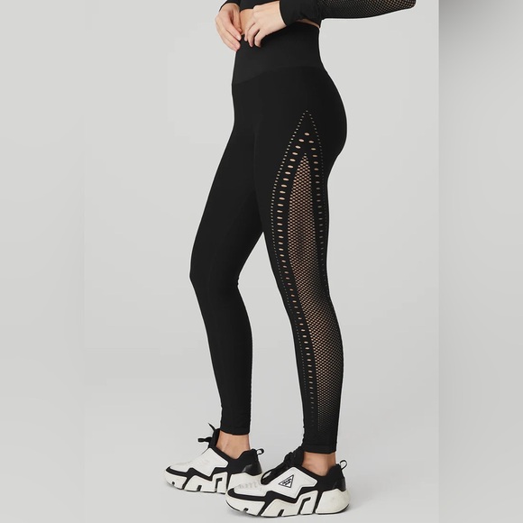 Alo Yoga Seamless High-Waist 7/8 Open Air Leggings - Picture 2 of 7